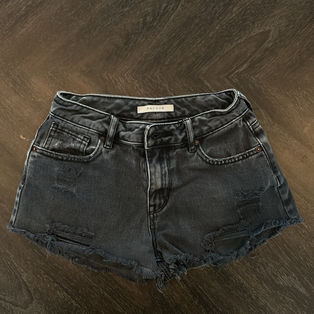 PacSun Women's Dark Blue Jean Shorts